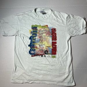 VINTAGE CEDAR POINT Y2k Coaster Mayhem t-shirt XL Wicked Twister Theme Park Ohio